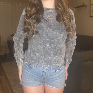 Just Cause Grey Long Sleeve Top